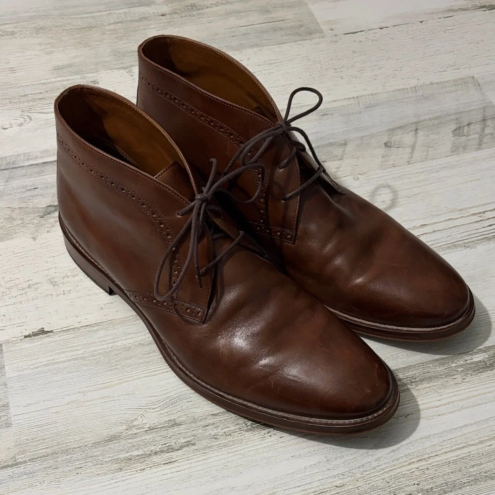 Johnston & Murphy Brown Chukka Boots Size 11.5